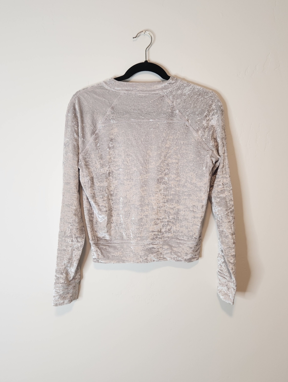 Lululemon Warm Down Crew/Ready To Crush Joggers Chrome Crushed Velvet Set Size 2 - Picture 3 of 13